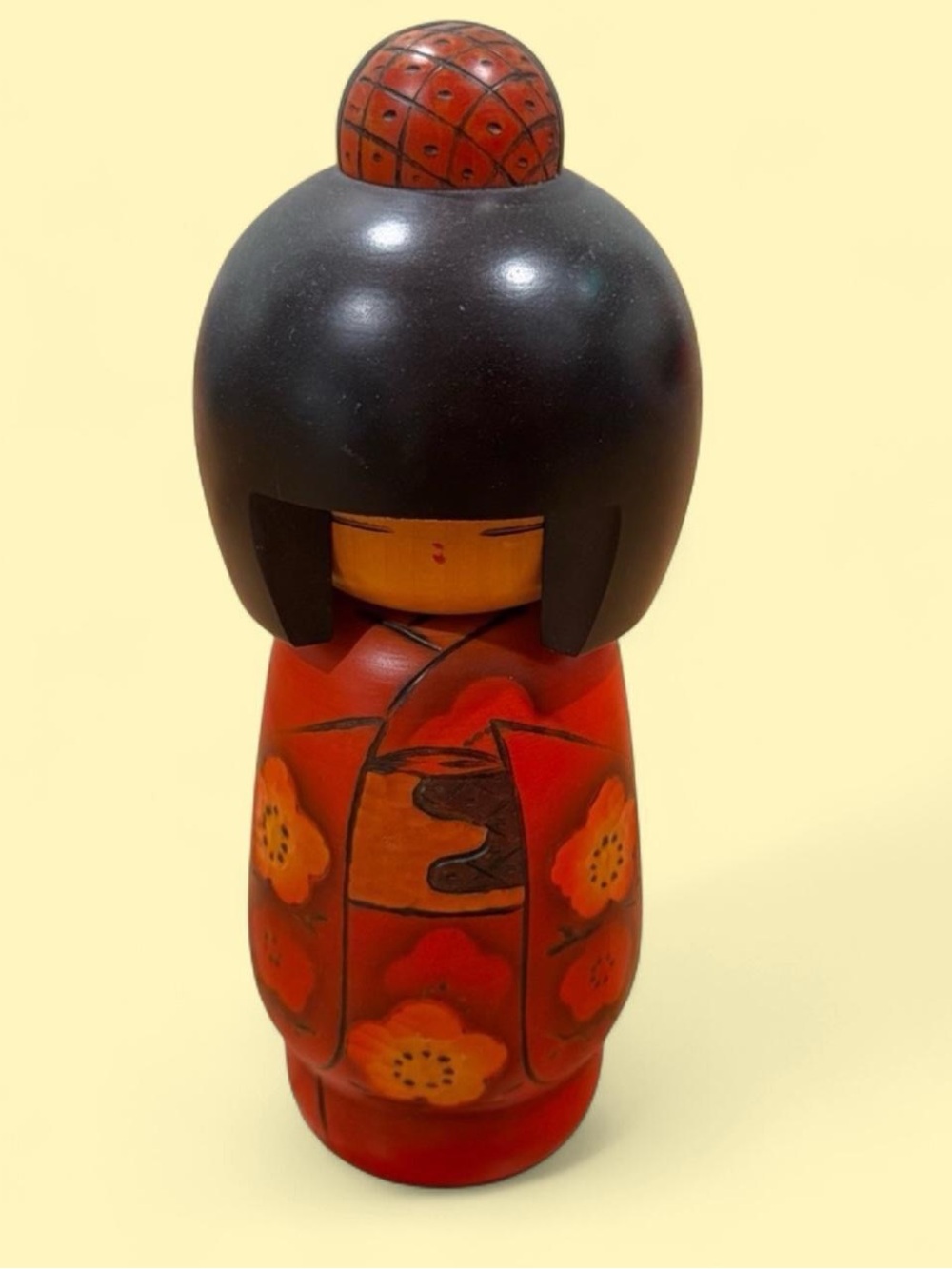 Masae Fujikawa Signed Sosaku Kokeshi Doll Gunma Japan Vintage Original Tag